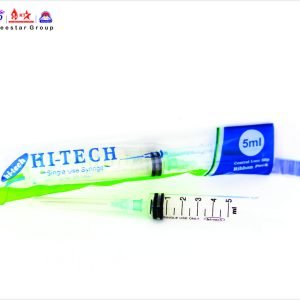 5 ML STERILE HYPODERMIC SYRINGE WITH NEEDLE 21 G 1.5