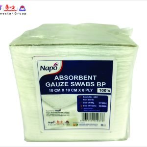 ABSORBENT GAUZE SWABS BP NON STERILE 10CM X 10CM X 8PLY