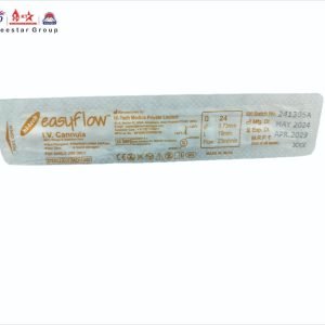IV CANNULA WITH WINGS & INJECTION PORT SIZE 24 G