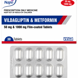 Napo VILDAGLIPTIN 50mg AND METFORMIN HCL 1000mg